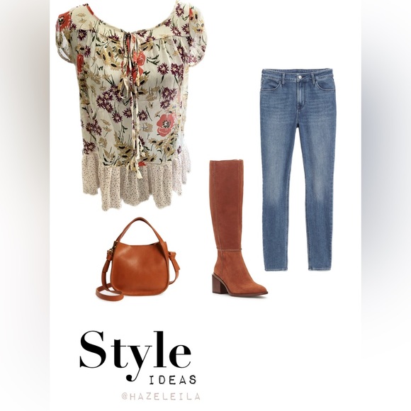 Floral multi-colored blouse. Jovovich Hawk for Target. - Picture 6 of 6